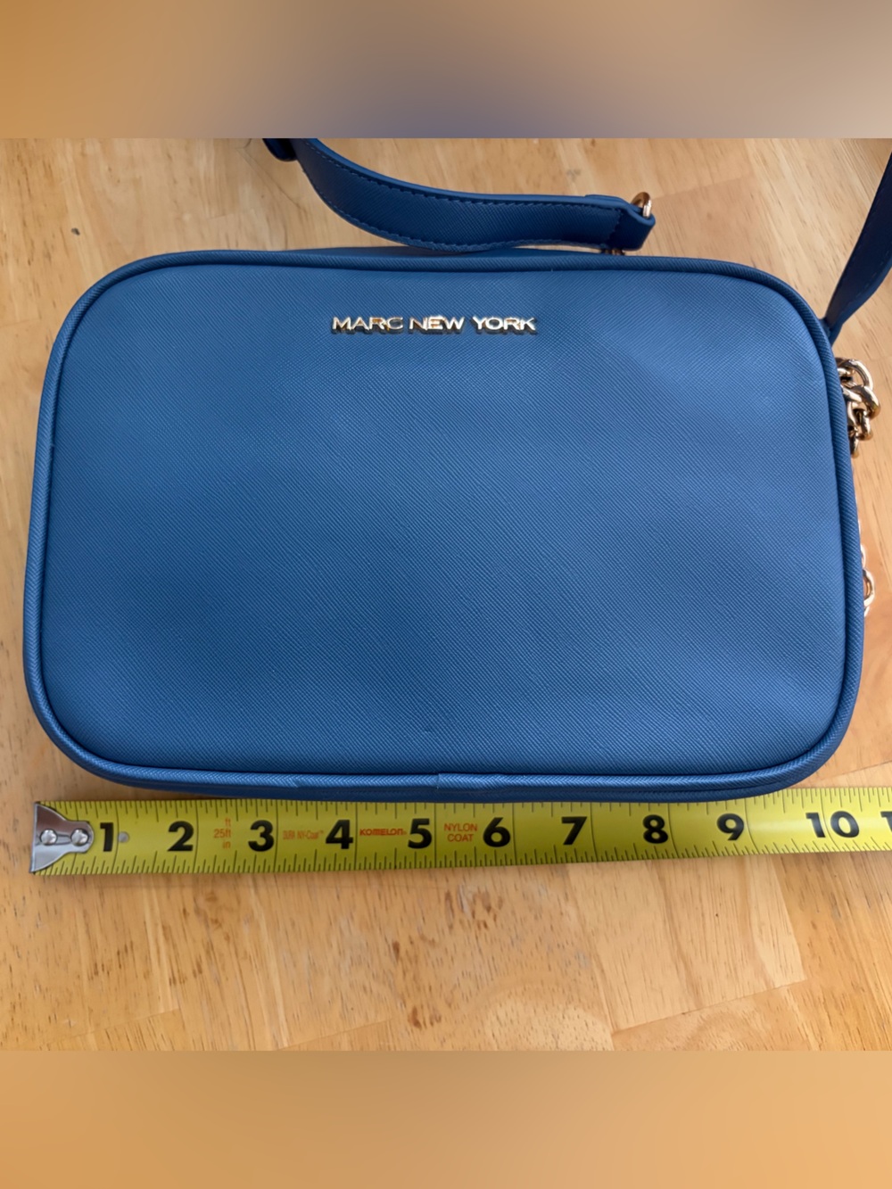 Marc New York small Crossbody blue with gold accent #104